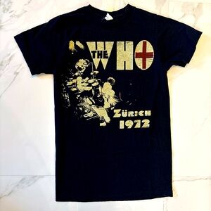 Official 2013 The Who Reprint 1972 Zurich Shirt, Ladies Small